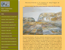 Tablet Screenshot of horizonteshumanos.org